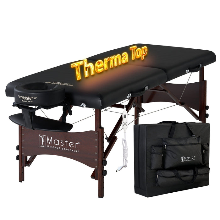 Master Massage 71cm Roma Portable Massage Table Package with THERMA-TOP