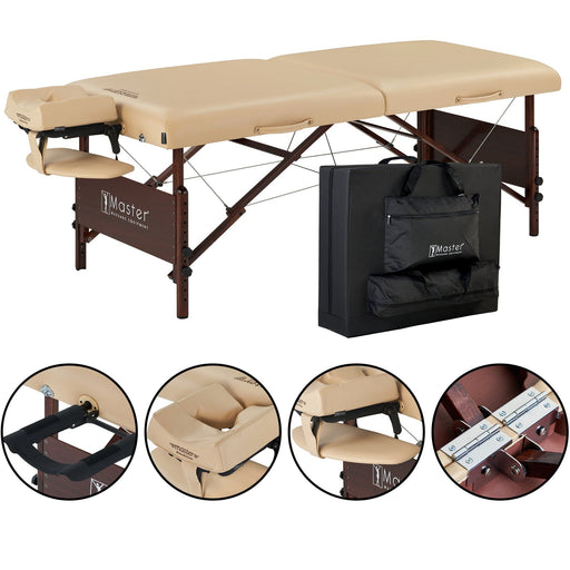 Master Massage 76cm Wide Master DEL RAY Portable Massage Table Package